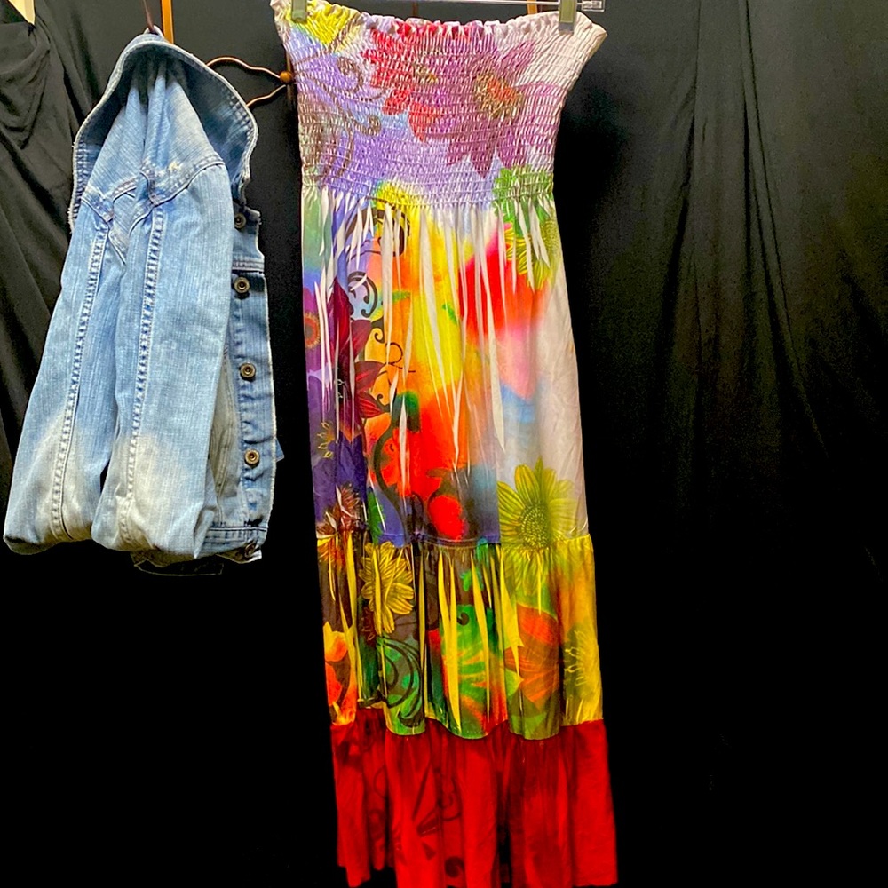 Strapless sundress